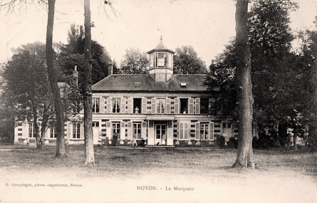 Noyon oise cpa chateau du marquais avant 1915