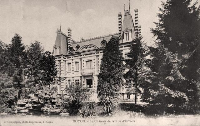 Noyon oise cpa chateau rue d orroire