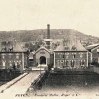 Noyon oise cpa fonderie muller roger