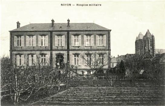 Noyon oise cpa hospice militaire 