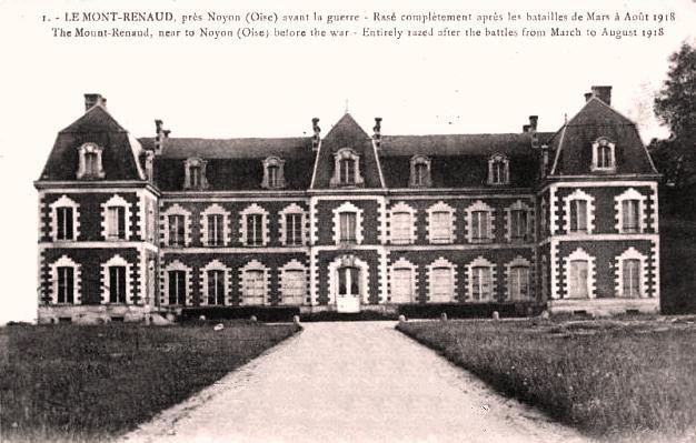 Noyon oise cpa mont renaud chateau avant 1914 