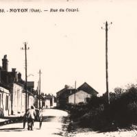 Noyon oise cpa rue du coizel