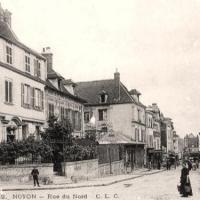 Noyon oise cpa rue du nord