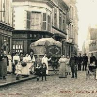 Noyon oise cpa rue du nord