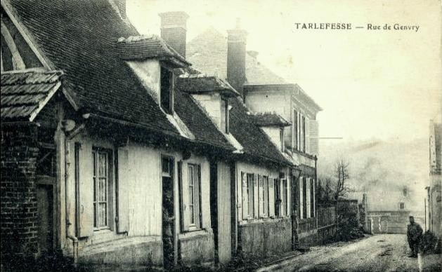 Noyon oise cpa tarlefesse hameau rue de genvry