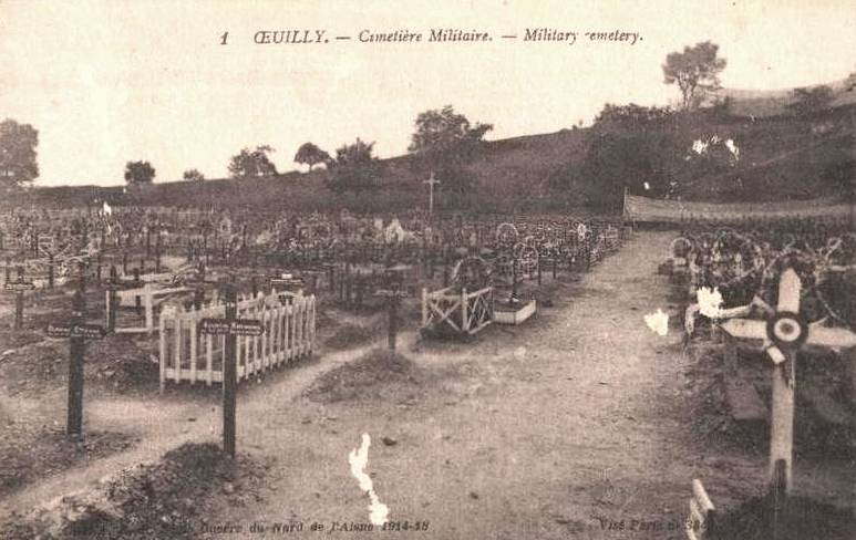 Oeuilly (Aisne) CPA cimetière