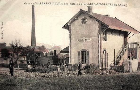 Oeuilly (Aisne) CPA gare