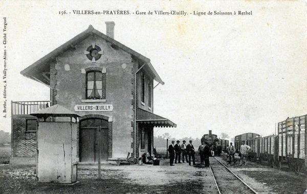 Oeuilly (Aisne) CPA gare