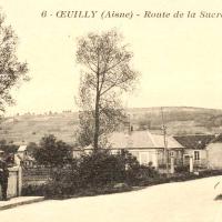 Oeuilly (Aisne) CPA route de la sucrerie