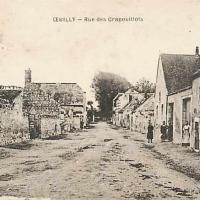 Oeuilly (Aisne) CPA rue des crapouillots