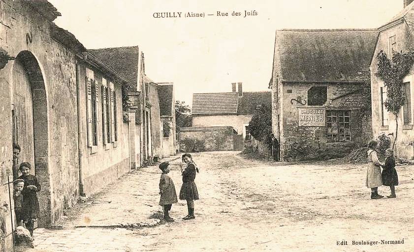 Oeuilly (Aisne) CPA rue des juifs