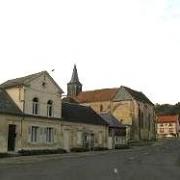 Oeuilly (Aisne) mairie, église Saint Rémi