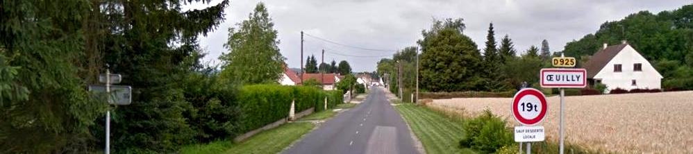 Oeuilly (Aisne) panorama entrée de la ville