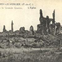 Oisy le verger pas de calais l eglise apres 1918 cpa