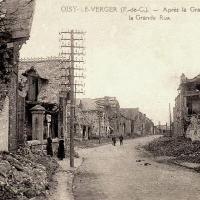 Oisy le verger pas de calais la grande rue apres 1918 cpa