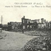 Oisy le verger pas de calais la mairie apres 1918 cpa