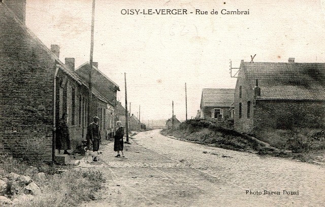 Oisy le verger pas de calais la rue de cambrai cpa