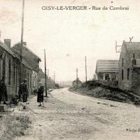 Oisy le verger pas de calais la rue de cambrai cpa