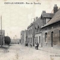 Oisy le verger pas de calais la rue de sauchy cpa