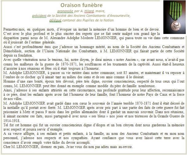 Oraison funèbre