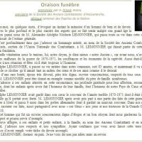 Oraison funèbre