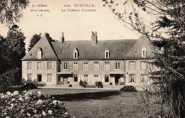 Ourville en caux seine maritime arantot chateau cpa