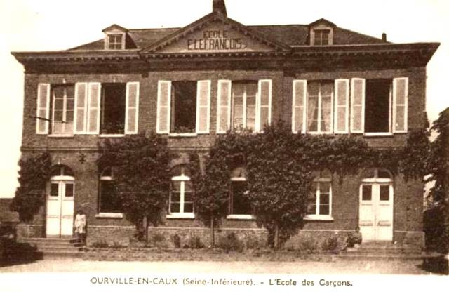 Ourville en caux seine maritime ecole des garcons cpa