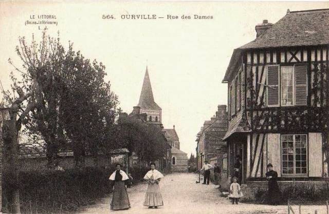 Ourville en caux seine maritime rue des dames cpa