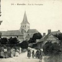 Ourville en caux seine maritime rue du presbytere cpa