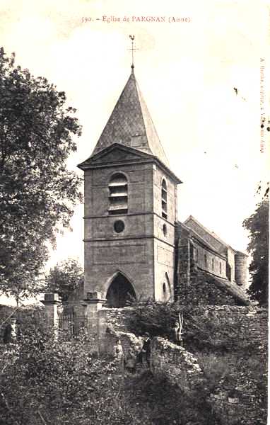 Pargnan (Aisne) CPA église Saint-Rémi