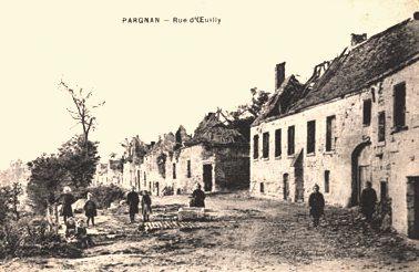 Pargnan (Aisne) CPA rue d'Oeuilly