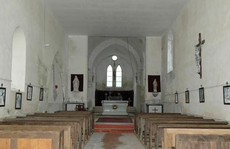 Pargny-la-Dhuys (Aisne) intérieur de l'église Saint Martin