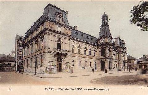 La Mairie du XIVème arrondissement, cpa