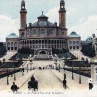 Le pont d' Iéna et le Trocadéro, cpa
