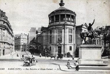 La rue Boissière, cpa
