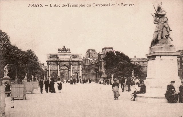 Paris 75 l arc de triomple du carousel cpa