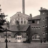 La piscine de la Butte aux Cailles en 1924, cpa