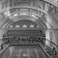 La piscine de la Butte aux Cailles en 1924, cpa