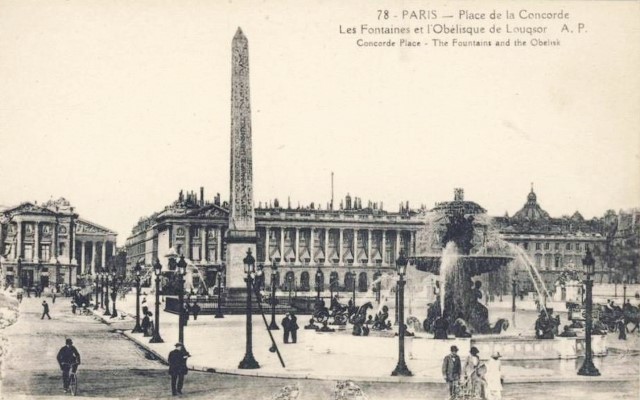 Paris 75 la place de la concorde cpa