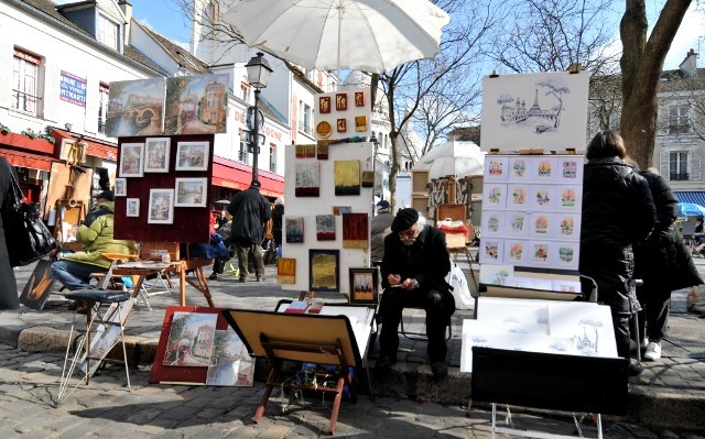 Paris 75 la place du tertre