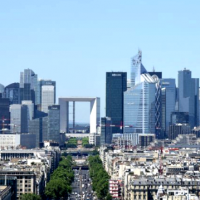Le quartier de la Défense et la grande arche