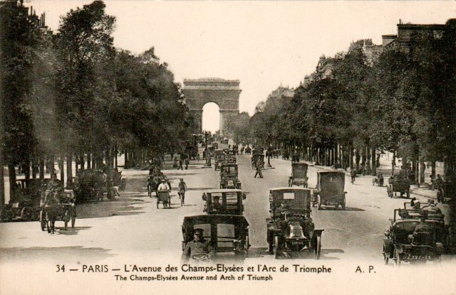 Paris 75 les champs elysees cpa