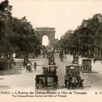 Les Champs Elysées, cpa