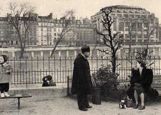 Paris 75 un banc public cpa