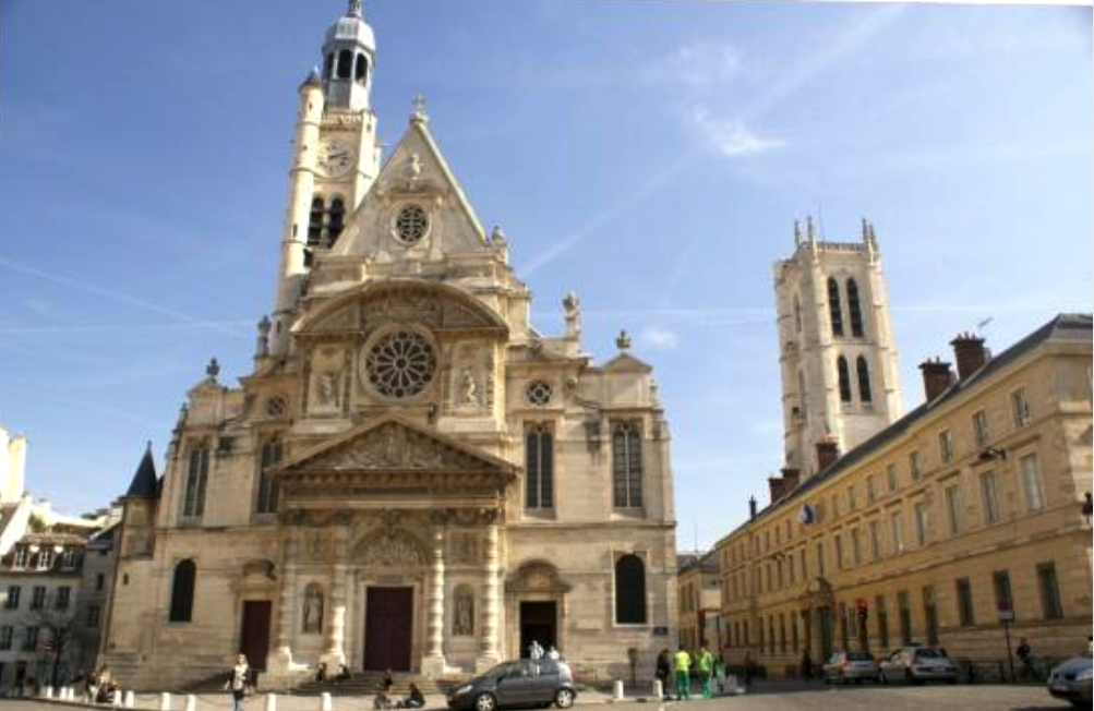 Paris (Paris) Eglise Saint Etienne du Mont, Tour Clovis, Lycée Henri IV en 2017