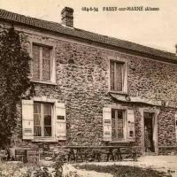 Passy-sur-Marne (Aisne) CPA Café Jeoffroy