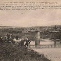 Passy-sur-Marne (Aisne) CPA le pont de Passy