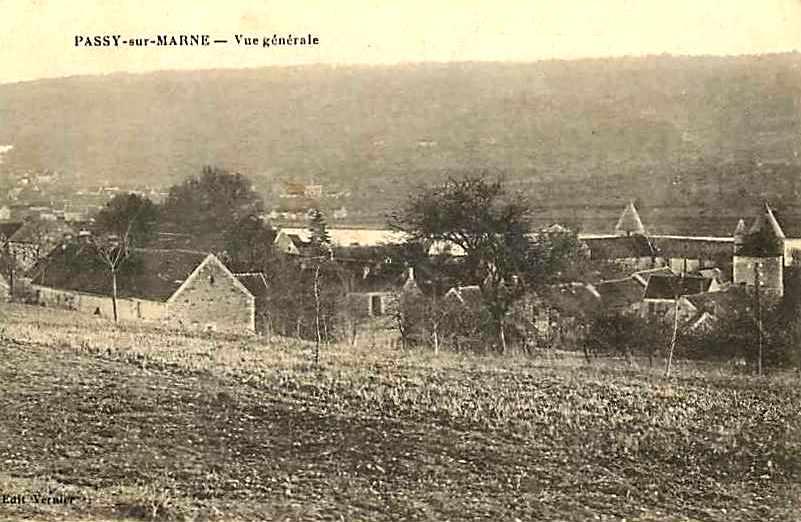 Passy-sur-Marne (Aisne) CPA vue générale