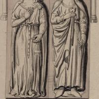 Pépin III dit le Bref et son épouse Bertrade de Laon