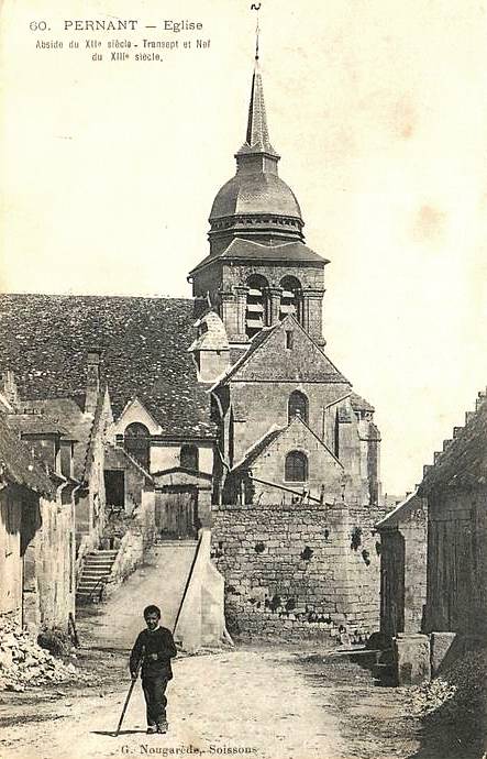 Pernant (Aisne) CPA L'église